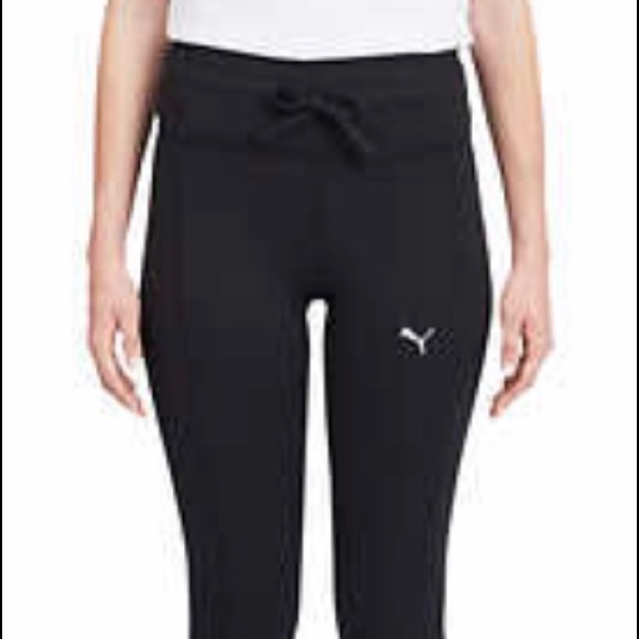 PUMA LADIES CAT LOGO TIGHTS WITH 1 SIDE POCKET BLACK - Picture 14 of 15